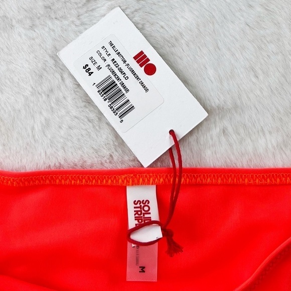 NWT Solid & Striped The Elle Bikini Bottoms in Fluorescent Orange - Picture 2 of 3